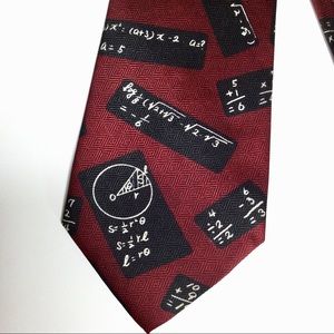 Renaissance Hand Made Mathematician Math Tie Vintage Teacher